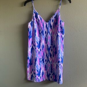 Lilly Pulitzer Vibrant Blue and Pink Mini Dress Tunic Top